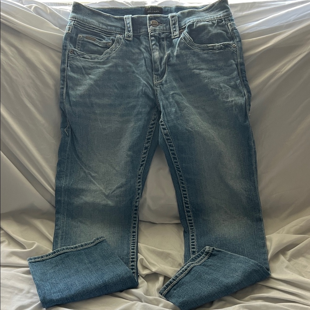 Buckle Black Straight Fit Denim